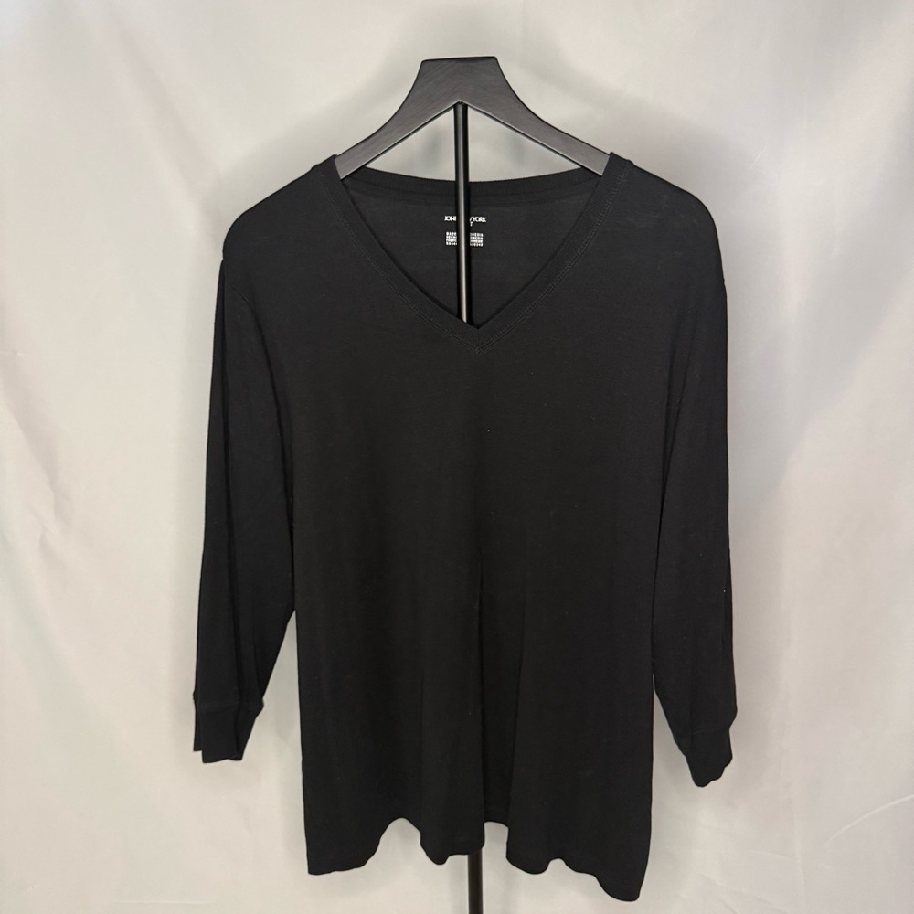 Jones New York Sport Black V-Neck Shirt | Size 3X | Excellent Used Condition - Picture 1 of 3